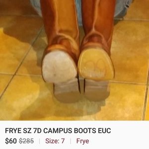 FRYE SZ 7D EUC